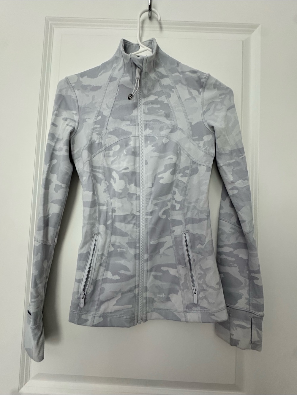 lululemon athletica Light Grey Camo Full-Zip Define Jacket